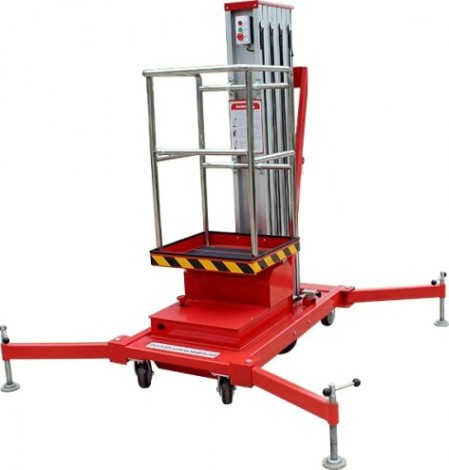 Телескопический подъемник GROST Single 0.125-6 одномачтовый (6 м/125 кг, АС/DC) 200033 [200033]