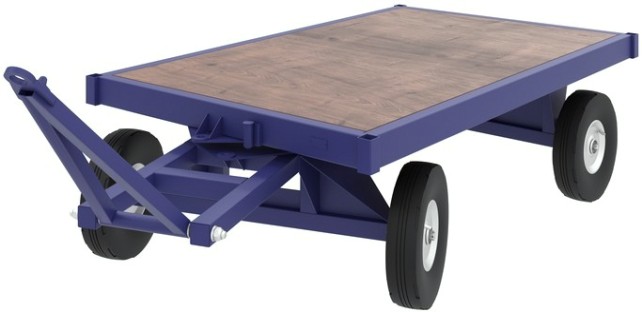 Тележка большегрузная Rusklad БТ 2 Н 1250 х 2500 мм, настил фанера, литые колеса