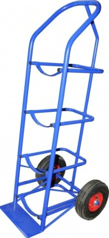 Тележка для перевозки 4 х баллонов с водой Rusklad ВД 4 пневматические колеса, 1352х560х576 мм [ВД 4 пневмо]