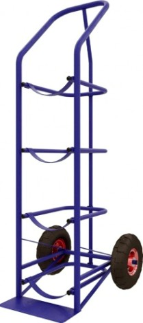 Тележка для перевозки 4 х баллонов с водой Rusklad ВД 4 пневматические колеса, 1352х560х576 мм [ВД 4 пневмо]