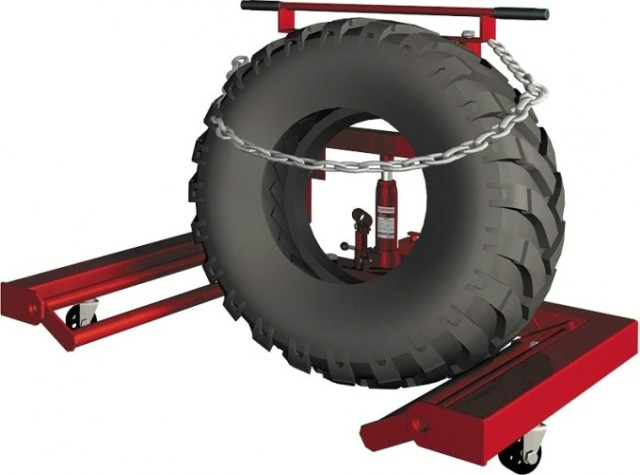 Тележка для перевозки и монтажа колес СОРОКИН 9.66 гидравлическая, 0,6 т