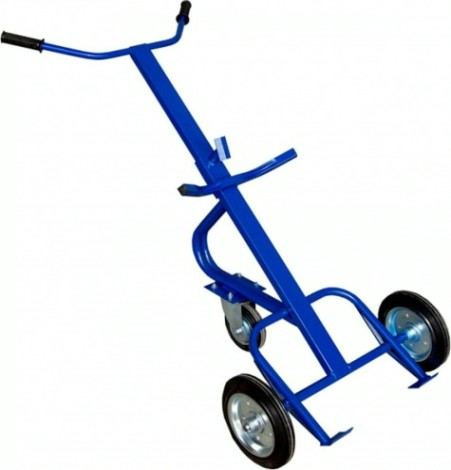 Тележка для транспортировки металлических бочек Rusklad КБ 1 (г/п 220 кг) литые колеса [КБ 1 литые]