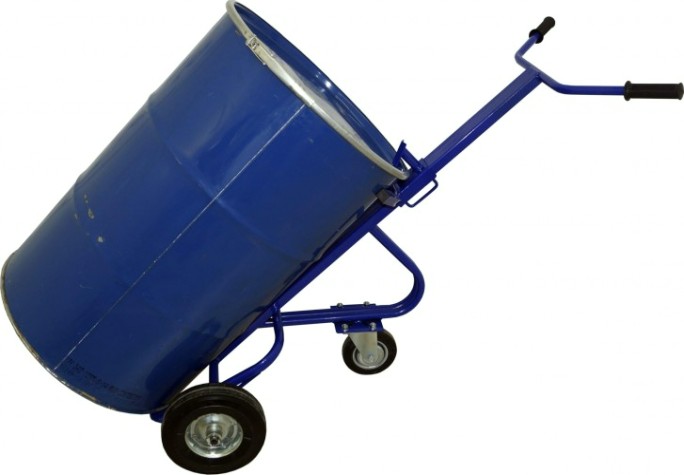 Тележка для транспортировки металлических бочек Rusklad КБ 1 (г/п 220 кг) литые колеса [КБ 1 литые]