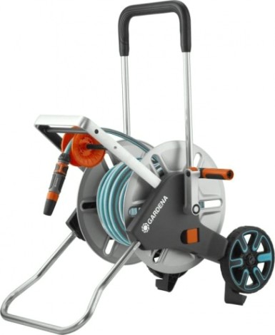 Тележка GARDENA для шланга металлическая cleverroll m с комплектом для полива [18547-40.000.00]