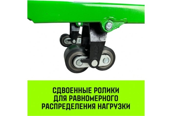 Тележка гидравлическая HITCH REGULAR 3000KG ручная 1150*550мм (полиуретановые ролики) [SZ084242]