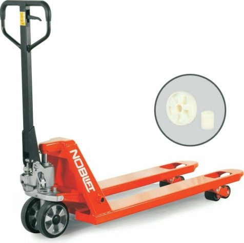 Тележка гидравлическая NOBLELIFT АС30 нейлоновые колеса (грузоподъемность-3,0 т) [09001191]