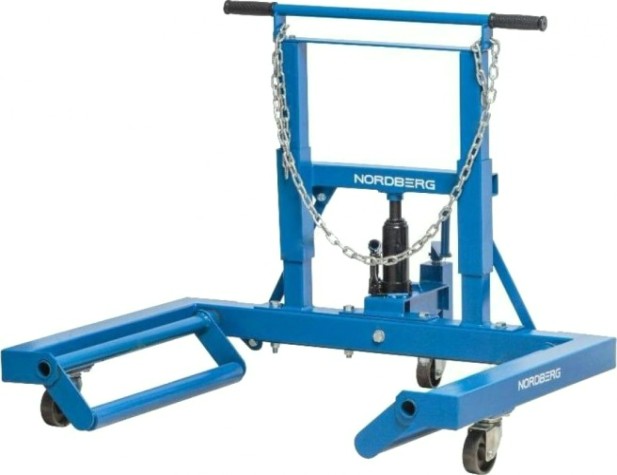 Тележка гидравлическая NORDBERG N31007 для транспортировки колес, г/п - 680 кг [N31007]