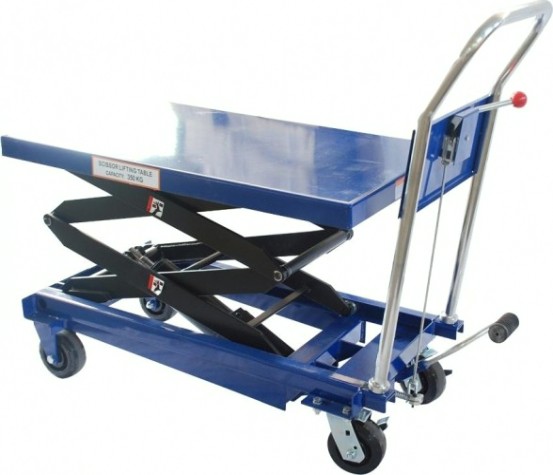 Тележка гидравлическая платформенная AE&T YTJ-S35 (грузоподъемность-350 кг)