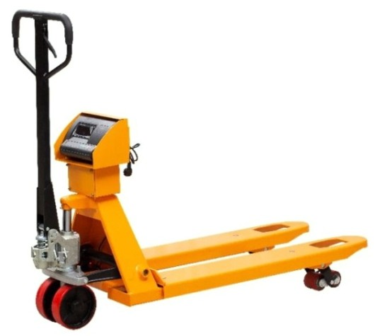 Тележка гидравлическая с весами TOR CBY-CW2 (модель Z) г/п-2,5 т, полиуретановые колеса (1023986) [1023986]