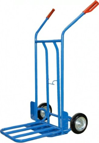 Тележка грузовая СТЕЛЛА-ТЕХНИК КГ-200 с откидной полкой, 2-х колесная (200-К) [КГ-200-200-К]