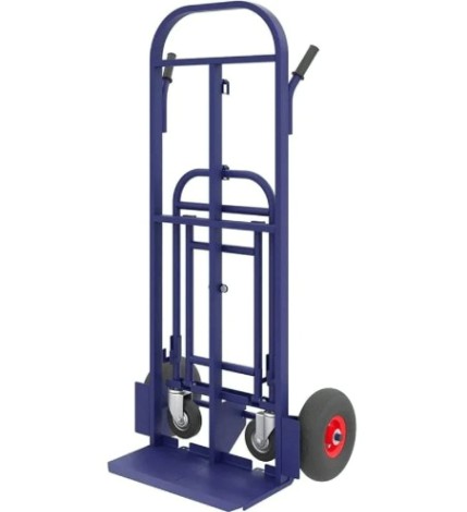 Тележка грузовая универсальная Rusklad ТГУ 300 колеса (d250 пневмо + d125 болтовые) [ТГУ 300 пневмо]