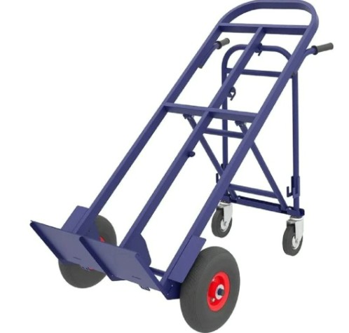 Тележка грузовая универсальная Rusklad ТГУ 300 колеса (d250 пневмо + d125 болтовые) [ТГУ 300 пневмо]