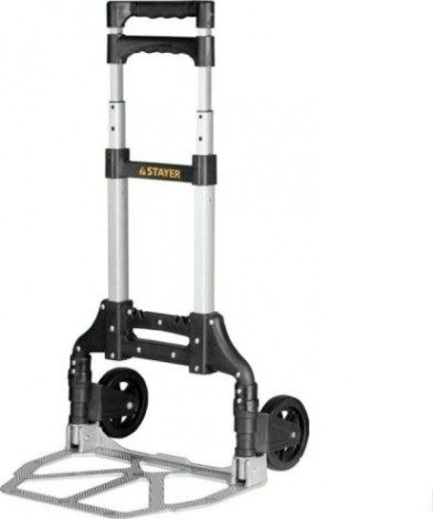 Тележка хозяйственная STAYER EXPERT 2х колесная, раскладная, алюминий/пластик (70 кг) [38755-70_z01]