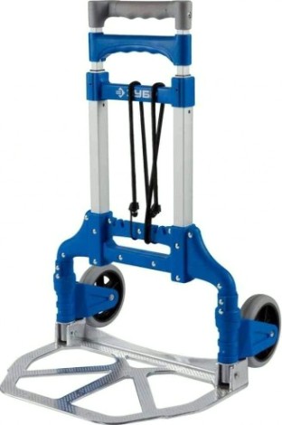 Тележка хозяйственная ЗУБР EXPERT 2х колесная, раскладная, алюминий/пластик (60 кг) [38750-60]