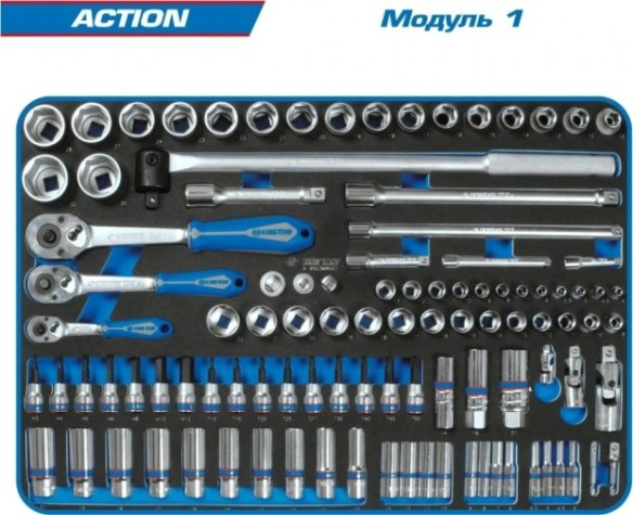 Тележка инструментальна KING TONY ACTION 327 пр., черная [9G35-327MRV]