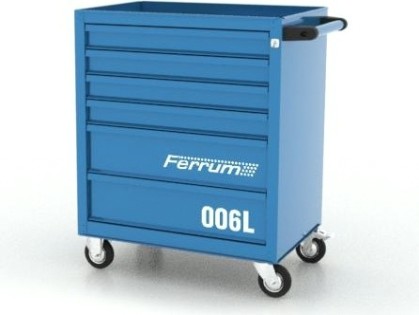 Тележка инструментальная FERRUM "CLASSIC" 02.006L-5015 6 ящиков (синяя) [02.006L-5015]