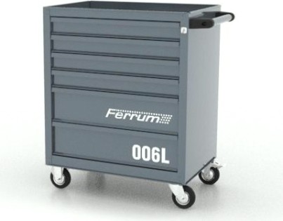 Тележка инструментальная FERRUM "CLASSIC" 02.006L-9007 6 ящиков (серая) [02.006L-9007]