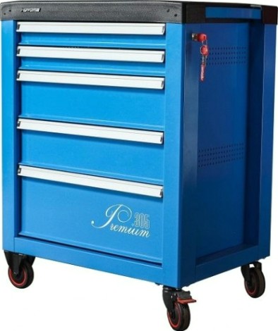 Тележка инструментальная FERRUM "PREMIUM" с 5 ящиками 772х522х960 мм (синяя) 12.305 [12.305]