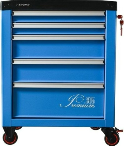 Тележка инструментальная FERRUM "PREMIUM" с 5 ящиками 772х522х960 мм (синяя) 12.305 [12.305]