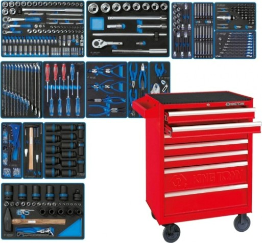 Тележка инструментальная KING TONY "ACTION" с набором инструментов 327 предметов 934-327MRV [934-327MRV]