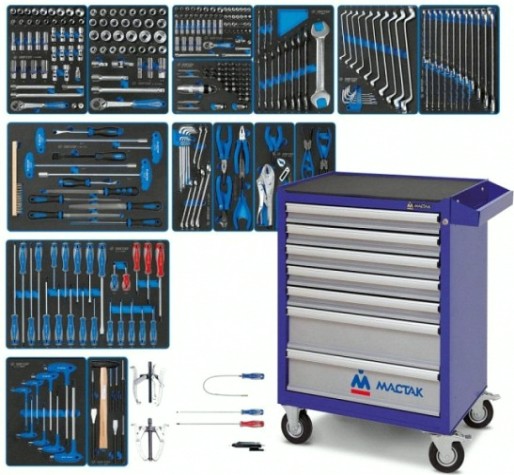 Тележка инструментальная KING TONY "BOARD" с набором инструментов 325 предметов 934-325AMB [934-325AMB]