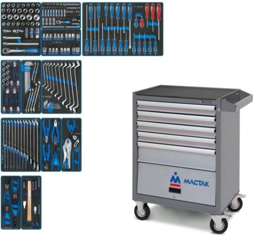 Тележка инструментальная KING TONY EFFORT 235 пр., серая [934-235AMG]