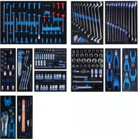 Тележка инструментальная KING TONY "EFFORT" с набором инструментов 235 предметов 934-235MRV [934-235MRV]