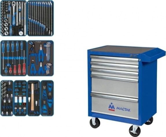 Тележка инструментальная KING TONY GLORY 152 пр., синяя [934-152AMB]