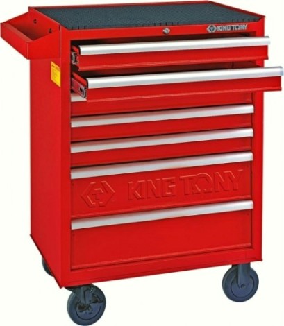 Тележка инструментальная KING TONY HIGH VOLTAGE 117 пр., красная [934-117MRVE]