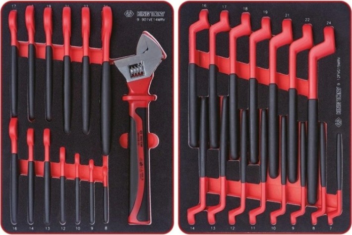 Тележка инструментальная KING TONY HIGH VOLTAGE 117 пр., красная [934-117MRVE]