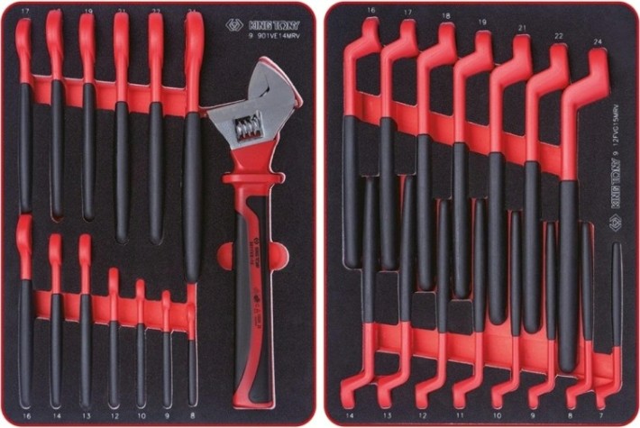 Тележка инструментальная KING TONY HIGH VOLTAGE 117 пр., серая [934-117AMGE]