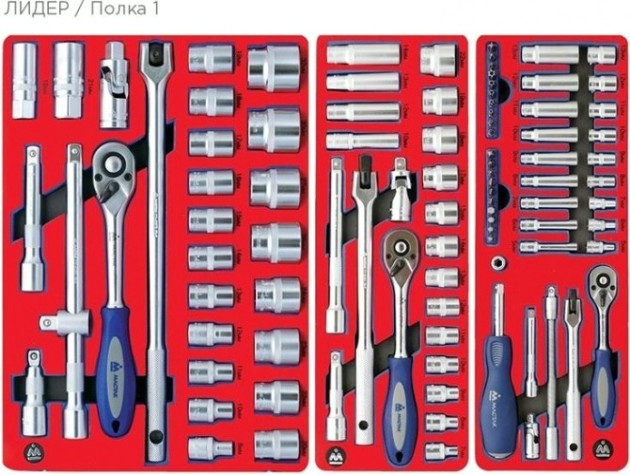 Тележка инструментальная МАСТАК 52-05270G "лидер" 270 предметов, серая