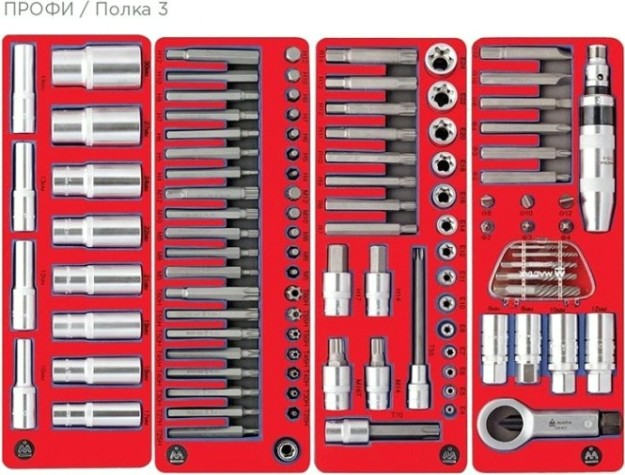 Тележка инструментальная МАСТАК 52-05299G "профи" 299 предметов, серая