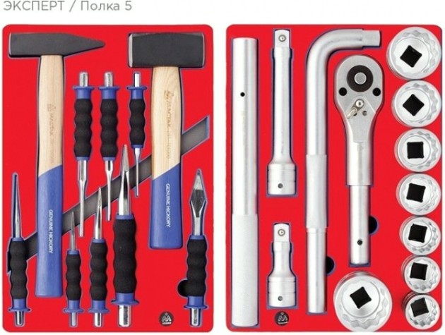 Тележка инструментальная МАСТАК 52-07323G "эксперт" 323 предмета, серая