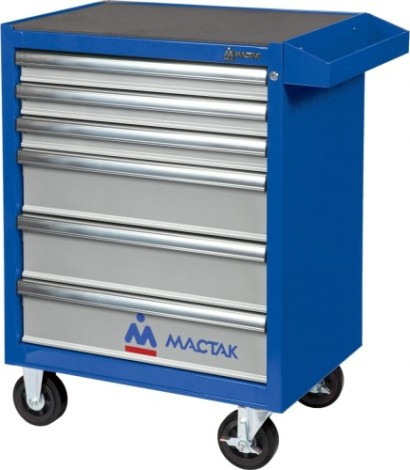 Тележка инструментальная МАСТАК 521-06581MB Оптима 6 полок, синяя