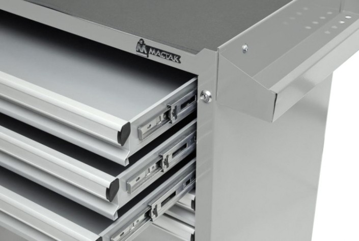 Тележка инструментальная МАСТАК 521-06581MG Оптима 6 полок, серая