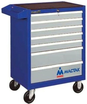 Тележка инструментальная МАСТАК 521-07581B 7 выдвижных полок, синяя