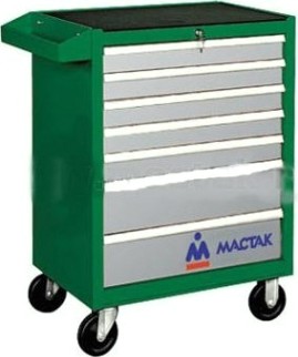 Тележка инструментальная МАСТАК 521-07581G 7 выдвижных полок, зеленая