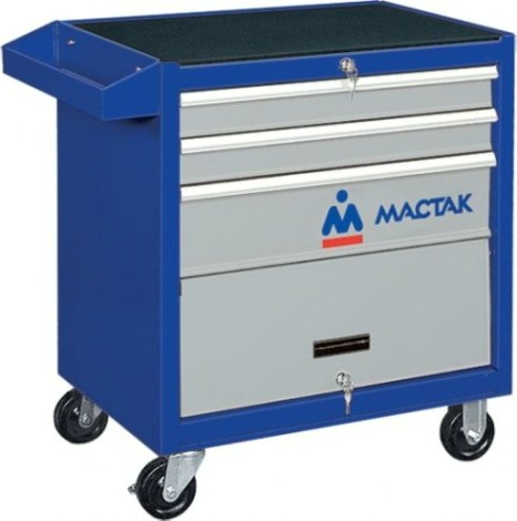 Тележка инструментальная МАСТАК 522-03581B 3 выдвижные полки, синяя