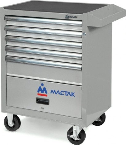 Тележка инструментальная МАСТАК 522-05581MG Оптима 5 полок и отсек, серая