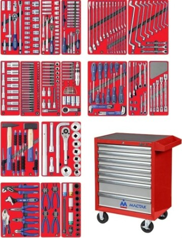 Тележка инструментальная МАСТАК "ЭКСПЕРТ" 323 предмета, красная 52-07323R [52-07323R]