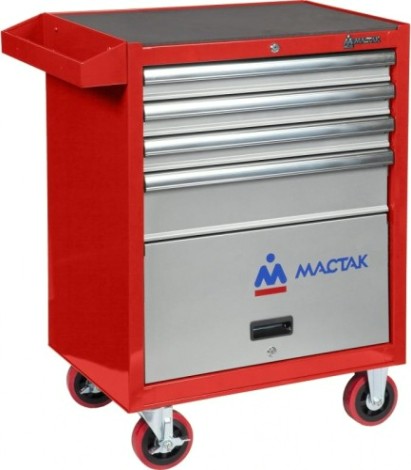 Тележка инструментальная МАСТАК "МАСТЕР" 205 предметов, красная 52-04205R [52-04205R]