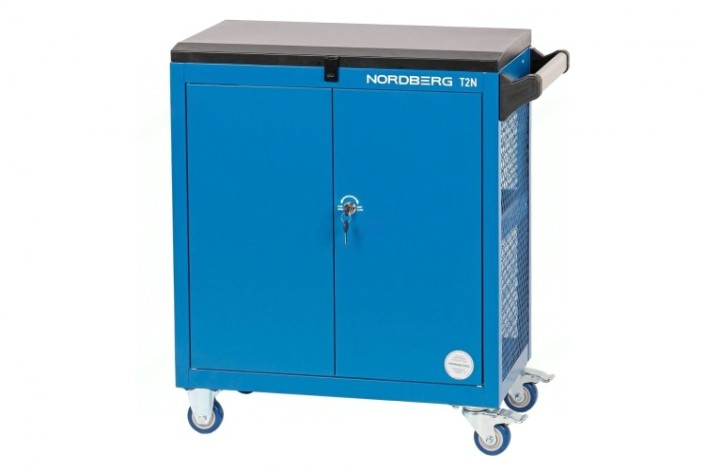 Тележка инструментальная NORDBERG T2N 3 полки с дверцами