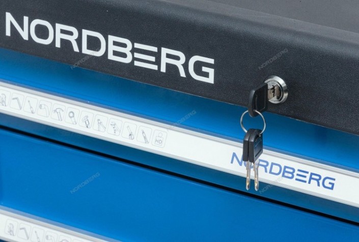 Тележка инструментальная NORDBERG T5N профессиональная (серая) [ЦБ-0009450]