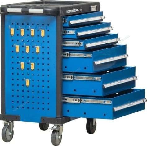 Тележка инструментальная NORDBERG T6N профессиональная (серая) [ЦБ-0009451]
