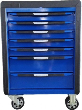 Тележка инструментальная NORDBERG T7P с системой защиты от опрокидывания (серая) [ЦБ-0009455]