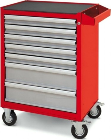 Тележка инструментальная с набором инструментов KING TONY 934-117AMRE HIGH VOLTAGE 117 пр., красная [934-117AMRE]