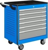 Тележка инструментальная ВЕРСТАКОФФ PRF-M 795.6 RAL5015 6 выдвижных ящиков RAL7037 [135003]