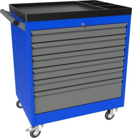 Тележка инструментальная ВЕРСТАКОФФ PROFFI 795.6 RAL5005 6 выдвижных ящиков RAL7024 [103105 M]