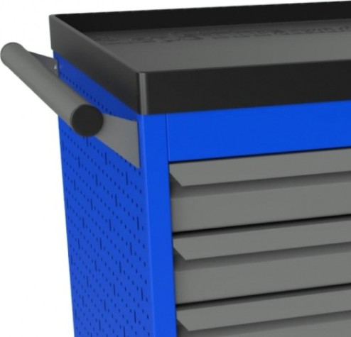 Тележка инструментальная ВЕРСТАКОФФ PROFFI 795.6 RAL5005 6 выдвижных ящиков RAL7024 [103105 M]